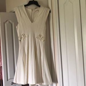 Off white skater dress NWOT size M